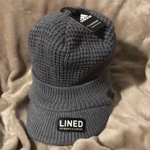 Mens Adidas Griggs Brimmed Beanie Hat 